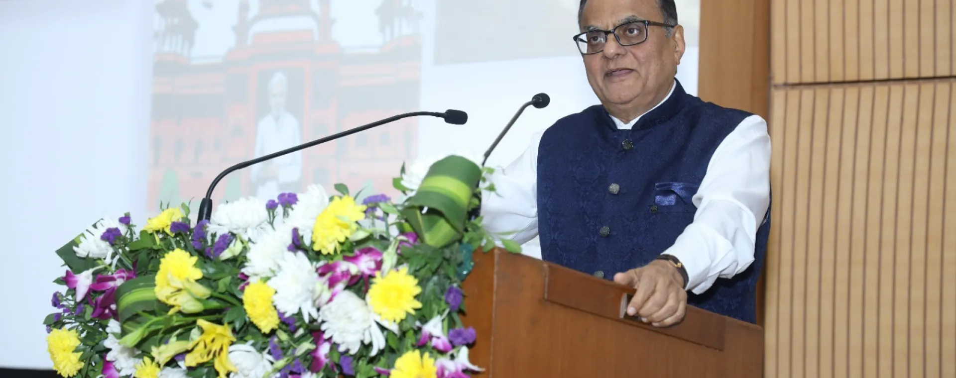 Prof. Ajay Kumar Sood, Principal Scientific Adviser, Government of India addressing the audience