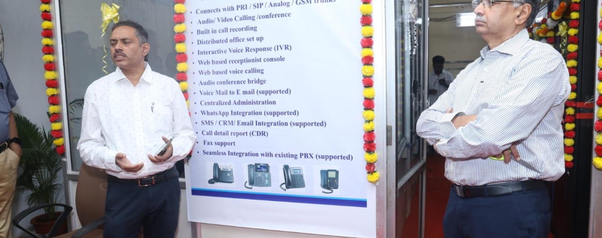 Inauguration of the new Telephone Exchange at IIT Bombay