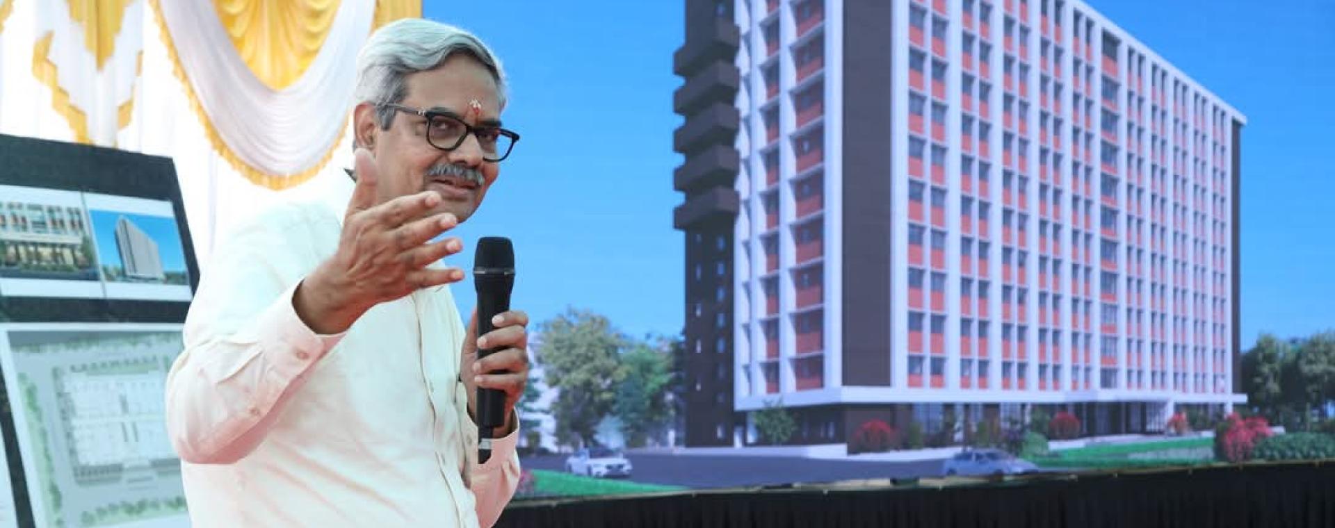 Groundbreaking ceremony of IIT Bombay Academic Science Block 1