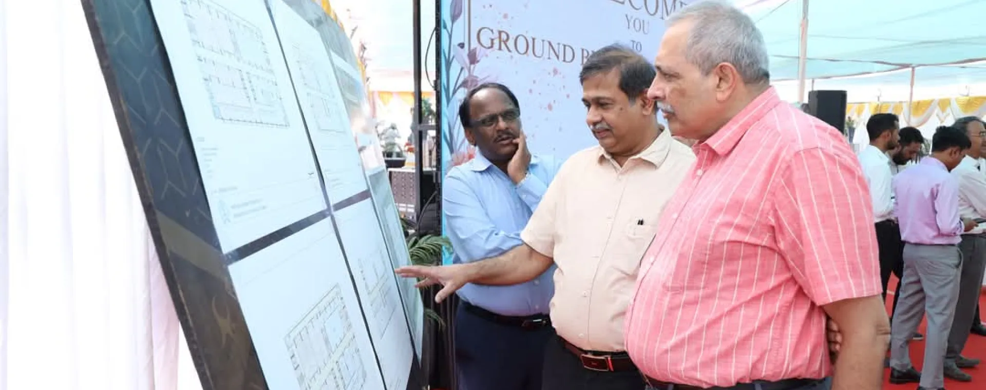 Groundbreaking ceremony of IIT Bombay Academic Science Block 1