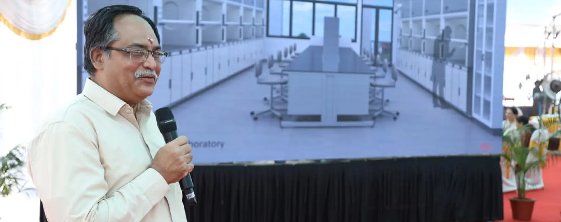 Groundbreaking ceremony of IIT Bombay Academic Science Block 1