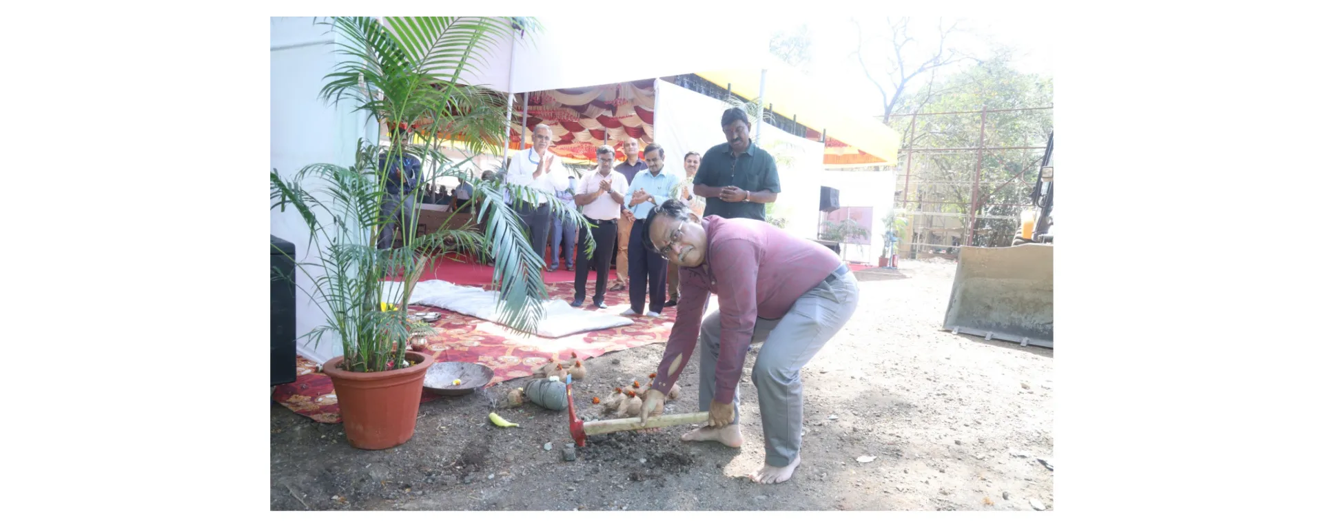 Ground-Breaking Ceremony of the Staff Residential Building