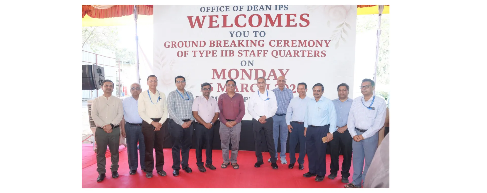 Ground-Breaking Ceremony of the Staff Residential Building