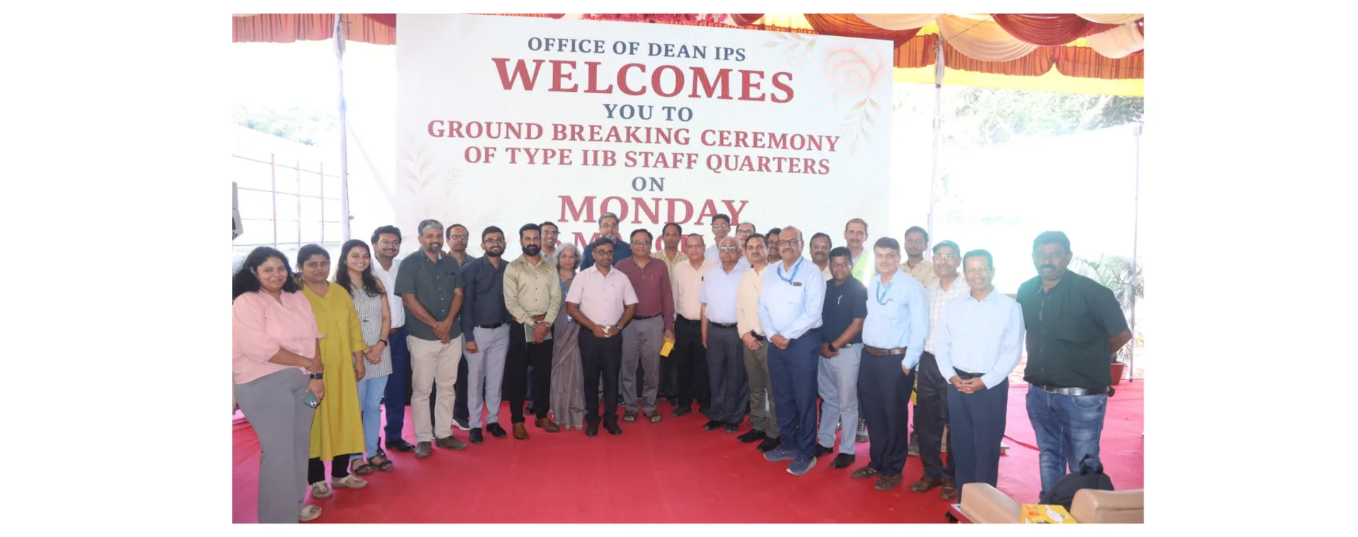 Ground-Breaking Ceremony of the Staff Residential Building