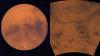 Left: Mars. Right: A section of the Thaumasia highlands. Image Credit: https://photojournal.jpl.nasa.gov/jpeg/PIA00185.jpg