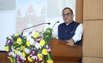 Prof. Ajay Kumar Sood, Principal Scientific Adviser, Government of India addressing the audience