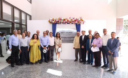 Mr. Bharat Desai and Ms. Neerja Seth at launch of DSSE building